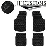 WHITE DIAMOND STITCH VINYL 4XTAILORED FLOOR CARPET FOR GOLF MK1 74-83 JF 1