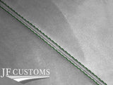 D GREEN STITCH L GREY SUEDE ROOF HEADLINER COVER FOR BMW MINI R50 R53 01-06