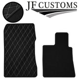 WHITE DIAMOND STITCH VINYL 4X TAILORED FLOOR CARPETS FOR HONDA LEGEND 06-21  JF1