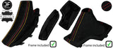 RED  & GERMAN STITCH SUEDE AUTOMATIC GAITER SET+PLASTIC FRAME FOR BMW X3 03-10