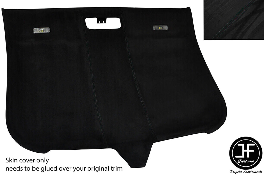 BLACK STITCHING ROOF LINING HEADLINING LUXE SUEDE COVER FOR AUDI TT MK2 06-14