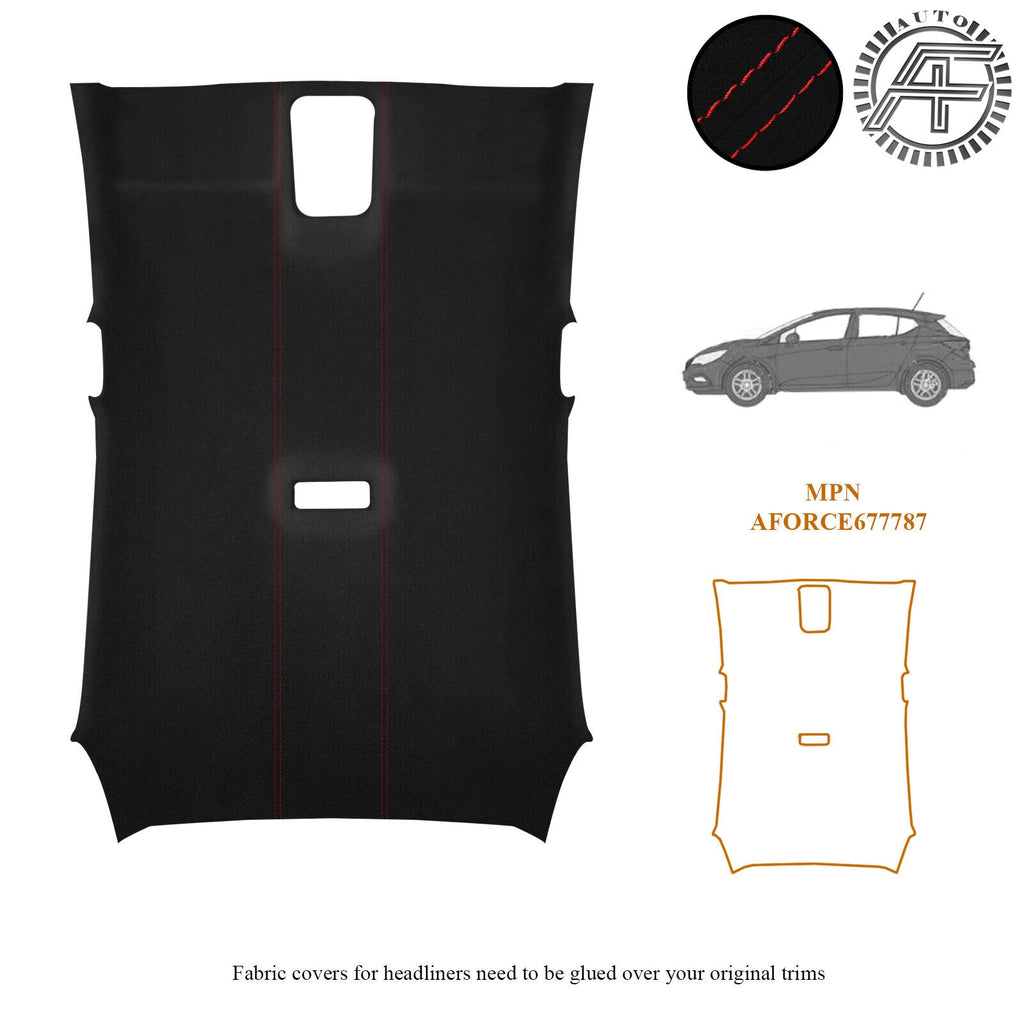 LUXE SUEDE HEADLINER COVER FITS OPEL/VAUXHALL ASTRA K  2015-2021 CUSTOM NEW