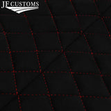 DSG2 RED STITCH LUXE SUEDE SUN ROOF HEADLINER COVER FOR VW GOLF MK4 98-05 5DR