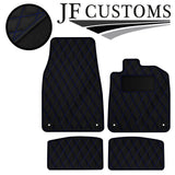 BLUE DIAMOND STITCH VINYL 4XTAILORED FLOOR CARPET FOR PORSCHE TAYCAN 19-21 JF1