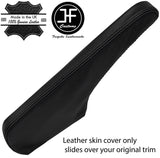 BLACK & BLACK LEATHER HANDBRAKE COVER FOR MINI COUNTRYMAN PACEMAN R60 R61 10-16