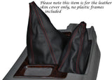 RED STITCH LEATHER GEAR GAITER SHIFT BOOT FITS NISSAN PATROL Y61 1998-2013