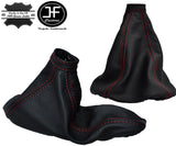 RED STITCH REAL LEATHER GEAR & HANDBRAKE GAITER FITS ALFA ROMEO MITO 08-17