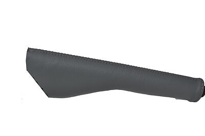 GREY STITCH FITS VW CADDY 2004-2010 GREY LEATHER HANDBRAKE GAITOR CUSTOM NEW