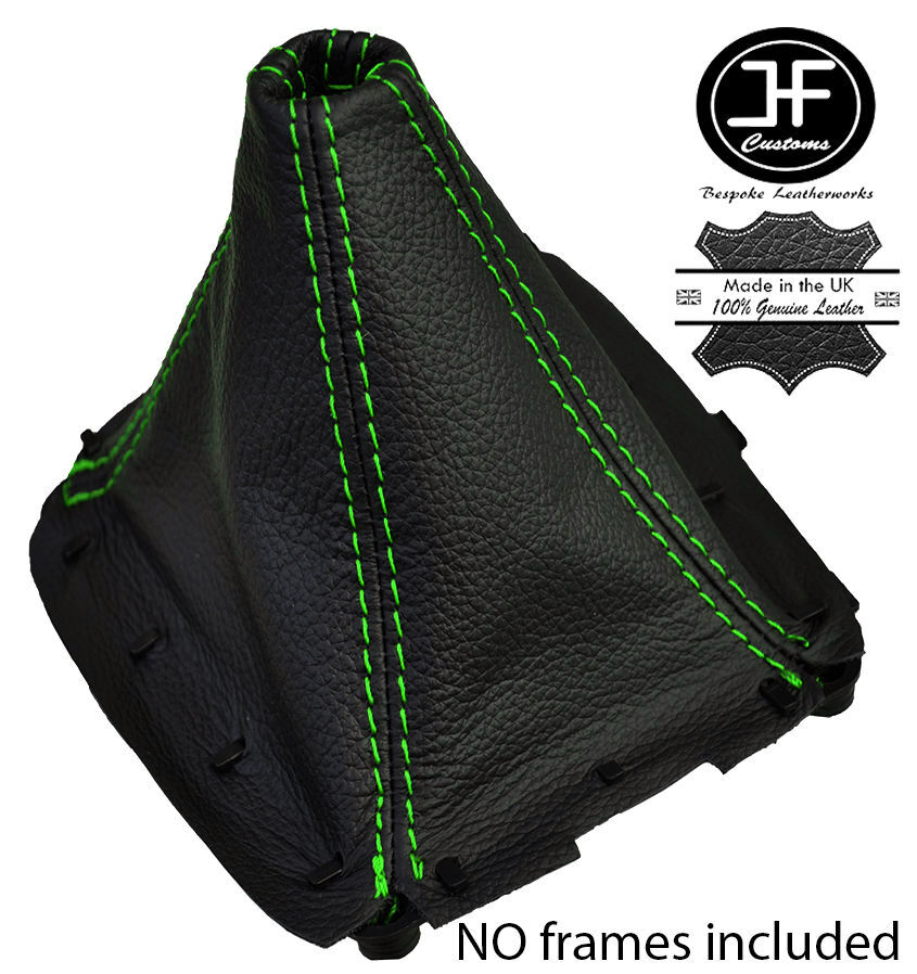 GREEN STITCHING LEATHER GEAR GAITER FITS MAZDA MX5 MIATA EUNOS MK1 1989-1997