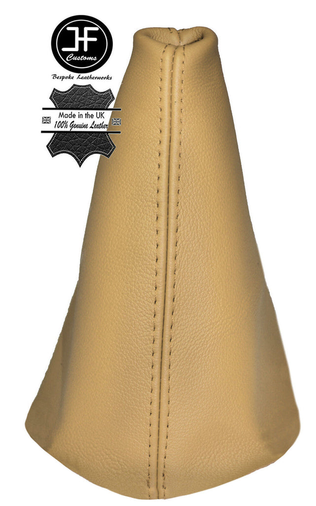 BEIGE LEATHER MANUAL GEAR STICK GAITER COVER FITS LAND ROVER FREELANDER 03-05