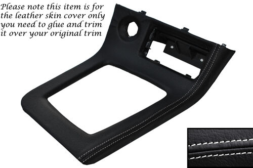 WHITE STITCH GEAR SURROUND LEATHER COVER FITS NISSAN SKYLINE GTS GTR R33 93-98
