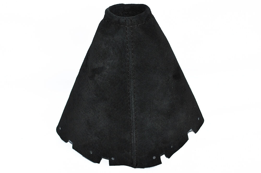 BLACK STITCHING FITS NISSAN JUKE 2010+ REAL PU SUEDE GEAR GAITER ONLY CUSTOM NEW