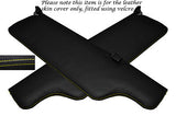 YELLOW STITCHING FITS JAGUAR XJ6 SERIES 2 2X SUN VISORS LEATHER COVERS ONLY