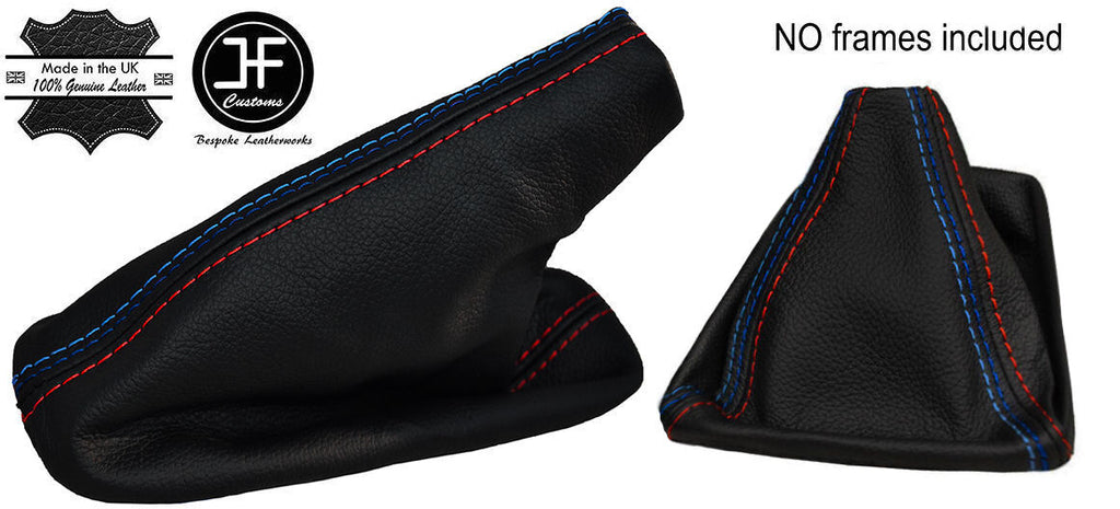 RED & TRI STITCH REAL LEATHER GEAR & HANDBRAKE GAITER FITS BMW F20 F21 11-15