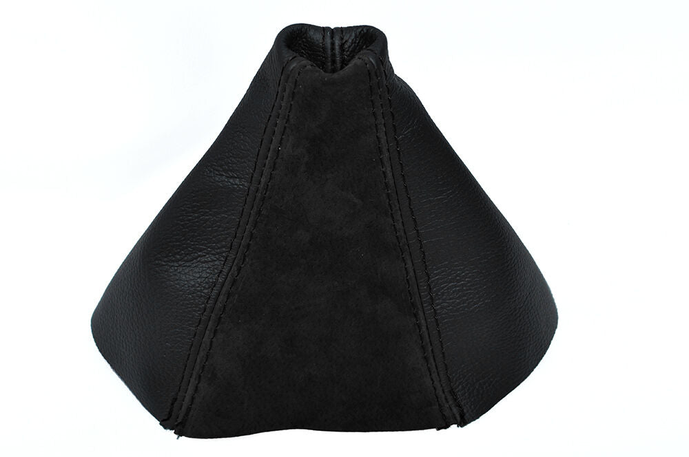 BLACK LEATHER BLACK SUEDE FITS OPEL VAUXHALL ASTRA H MK5 MKV MANUAL GEAR GAITER