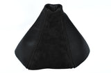 BLACK LEATHER BLACK SUEDE FITS OPEL VAUXHALL ASTRA H MK5 MKV MANUAL GEAR GAITER