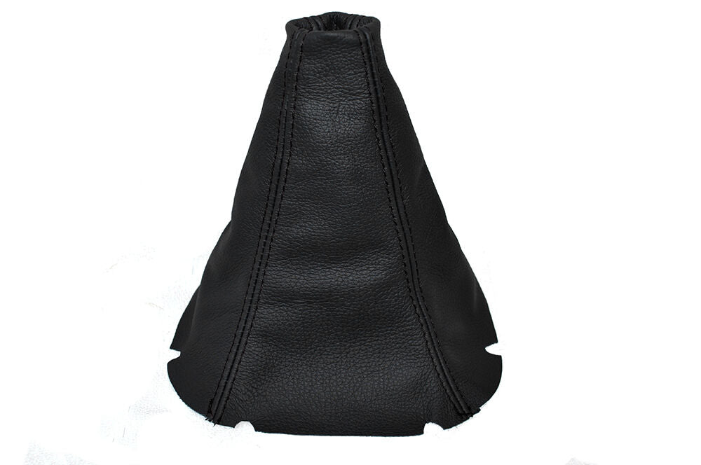 BLACK STITCH LEATHER SKIN GEAR GAITER FITS SUBARU IMPREZA WRX STI 2001-2005
