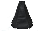 BLACK STITCH LEATHER SKIN GEAR GAITER FITS SUBARU IMPREZA WRX STI 2001-2005