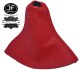 RED LEATHER MANUAL GEAR GAITER FOR FORD FIESTA MK6 FUSION 2002-2008 CUSTOM NEW