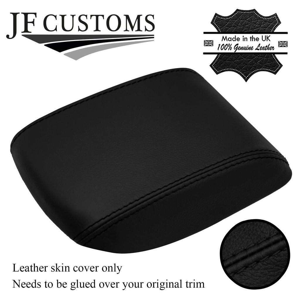 BLACK STITCHING TOP-GRAIN LEATHER ARMREST LID COVER FITS VOLVO V50 04-08