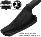 BLACK STITCHING TOP GRAIN LEATHER HANDBRAKE GAITER FITS PEUGEOT 508 2011-2017