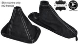 GREY STITCH REAL SUEDE GEAR & HANDBRAKE GAITER FOR ALFA ROMEO GIULIETTA 10-17