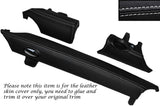 WHITE STITCH 3 PIECE LOWER DASH TRIM SKIN COVERS FITS BMW MINI COOPER R56 07-13