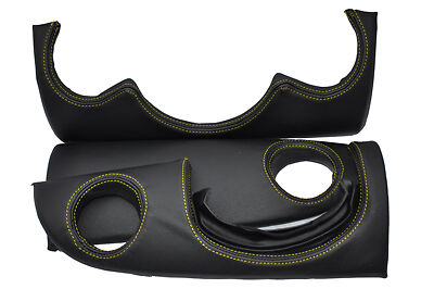 yellow stitch FITS BMW MINI ONE COOPER S 04-07 THREE PIECE DASH KIT COVERS