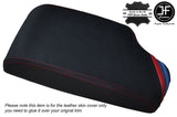 TRI STRIPES RED STICH LEATHER ARMREST COVER FITS BMW 1 SERIES F20 F21 2010-2016