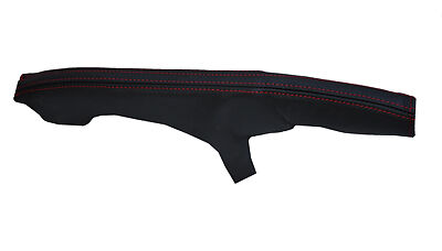 red stitch FITS AUDI A4 B7 05-07 LEATHER HANDBRAKE GAITER CUSTOM NEW MADE IN UK