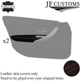 RED STITCH LEATHER 2X FRONT DOOR ARMREST COVER FOR BMW F30 11-18 SALOON