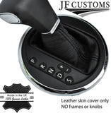 FITS VW T5 TRANSPORTER AUTOMATIC GEAR GAITER black stitch CUSTOM NEW MADE IN UK