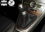 RED STITCH REAL LEATHER GEAR GAITER SHIFT BOOT FITS TOYOTA AURIS 2007-2011