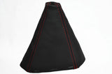 RED STITCH FITS KIA PICANTO 2003-2010 GEAR GAITER SHIFT BOOT REAL LEATHER