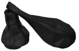 BLACK STITCH FITS GEAR HANDBRAKE SET LEATHER FOR SEAT IBIZA CORDOBA 6K 1993-1999
