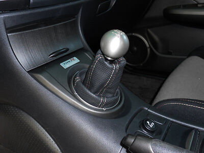 white stitch FITS HONDA CIVIC TYPE R 06+ PERFORATED LTHR GEAR GAITER SHIFT BOOT