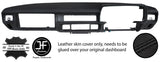 BLACK STITCHING DASH DASHBOARD REAL LEATHER COVER FITS JAGUAR XJS EARLY MODELS