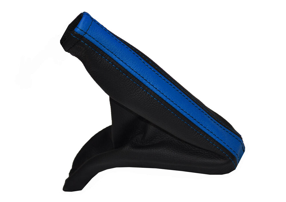 BLACK LIGHT BLUE 2 TONE  FITS VAUXHALL OPEL ASTRA MK4 G SXI SRI HANDBRAKE GAITER