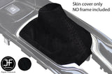 BLACK STITCH SUEDE MANUAL GEAR GAITER FITS HONDA HR-V HRV 2014-2019 CUSTOM NEW