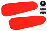 RED REAL LEATHER 2X FRONT DOOR ARMREST COVERS PAD FITS BMW E46 CONVERTIBLE COUPE