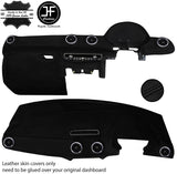 BLACK STITCH DASH DASHBOARD REAL LEATHER COVER FITS AUDI A3 8V 2013-2020