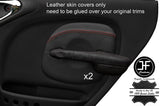 RED STITCH 2X REAR DOOR CARD TRIM LEATHER COVER FOR CHRYSLER PT CRUISER 00-05