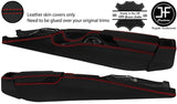 RED STITCH FULL CONSOLE NAPPA LEATHER COVER FOR PORSCHE 987 BOXSTER CAYMAN