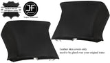 BLACK STITCH 2X D PILLAR LEATHER COVERS FOR RANGE ROVER EVOQUE 11-18 3 DOOR