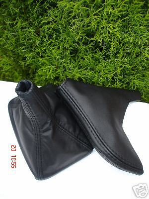 FITS FORD PROBE BLACK REAL LEATHER GEAR & HANDBRAKE GAITER CUSTOM NEW MADE IN UK
