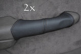 FITS CHRYSLER PT CRUISER 2X DOOR HANDLE  black stitch COVERS CUSTOM NEW