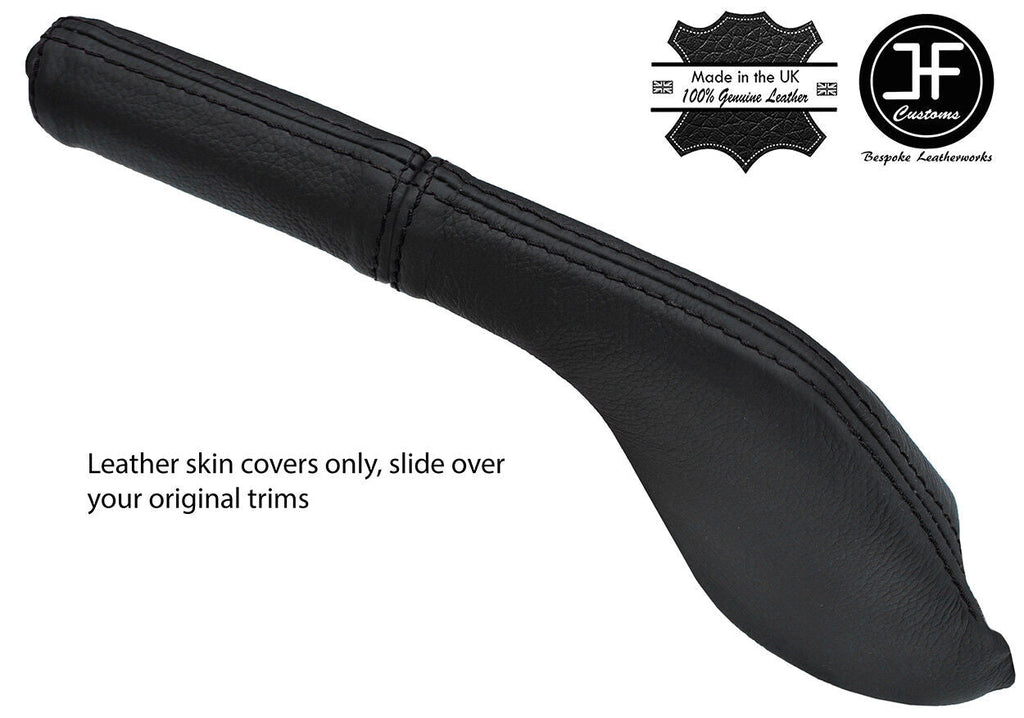 BLACK STITCH LEATHER HANDBRAKE GAITER & HANDLE COVER FITS MAZDA RX7 FC3S 86-91