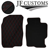 RED DIAMOND STITCH VINYL 4X TAILORED FLOOR CARPETS FOR MAZDA 6 MK1 02-07 JF1