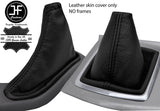 BLACK TOP GRAIN LEATHER GEAR & HANDBRAKE GAITER FOR FORD FOCUS MK2 2005-2008