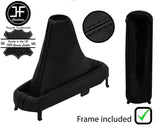 BLACK STITCH LEATHER AUTOMATIC GEAR+PLASTIC FRAME FOR HONDA CIVIC MK10 X 17-21